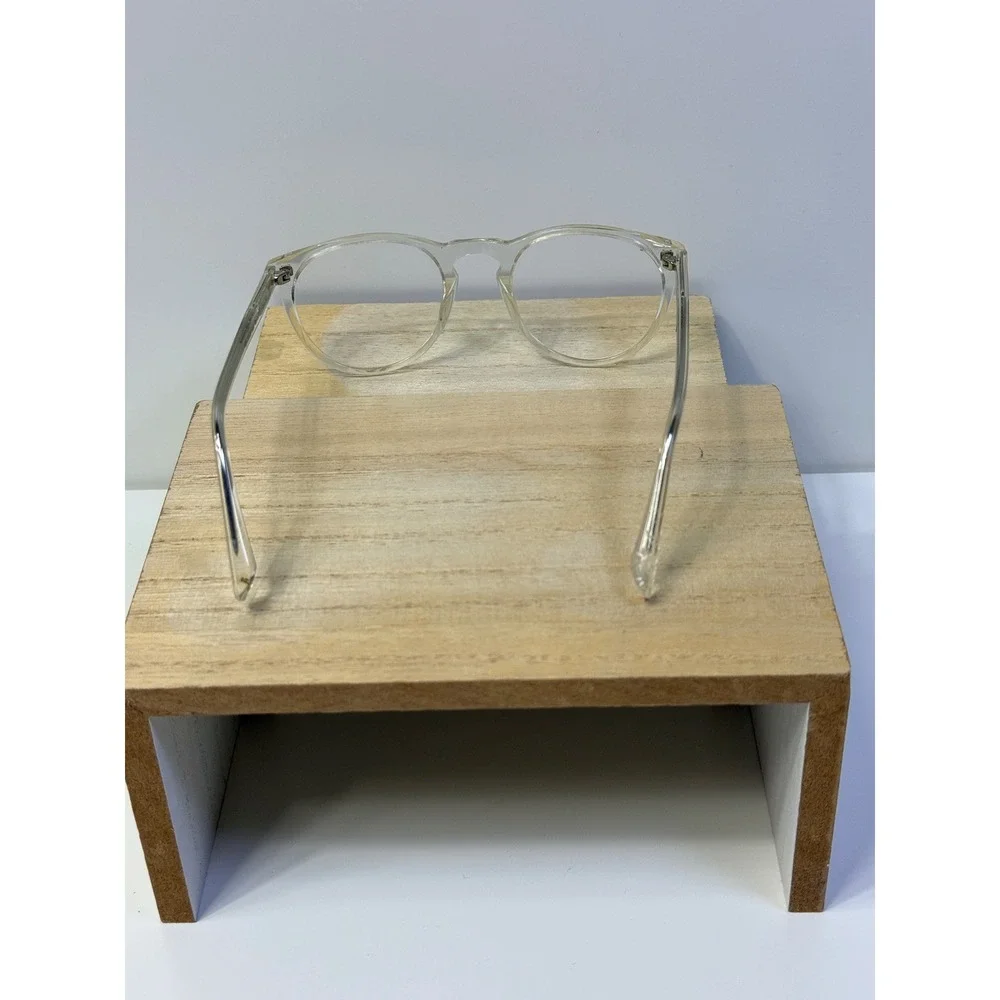 Warby Parker Haskell Crystal Clear Round Eyeglasses Frames 48-22-145 Unisex